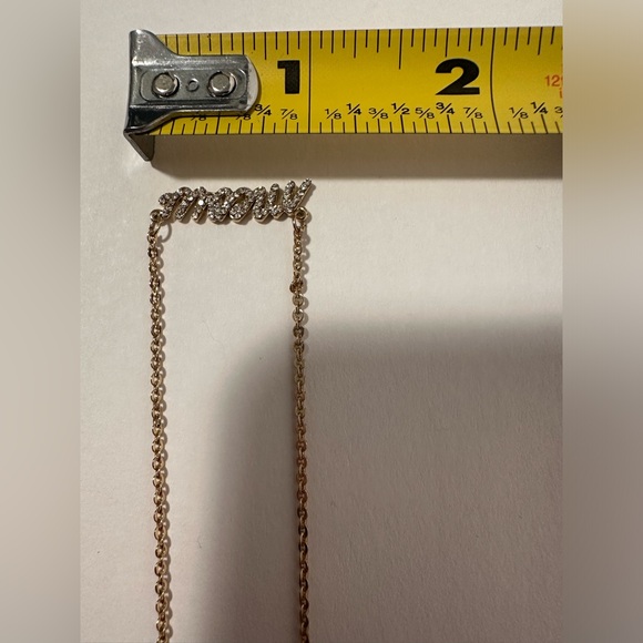 Meow Rhinestone Necklace - Picture 5 of 6